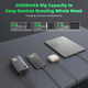 УМБ VHG M16 30000 mAh QC3.0+PD3.0 65W Laptop Power Bank, Black - зображення 7