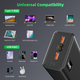 УМБ VHG M16 30000 mAh QC3.0+PD3.0 65W Laptop Power Bank, Black - зображення 9