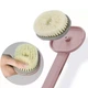 Масажна щітка для тіла з дозатором BodyBrush, бежева - зображення 2