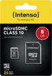 Карта памяти Intenso microSDHC Class 10 8GB + SD адаптер (3413460) - изображение 4