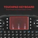 Міні бездротова клавіатура-пульт Mini Keyboard з тачпадом та LED підсвіткою - зображення 7