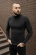 Базовый мужской темно-сірий трикотажный гольф размер XL - изображение 3