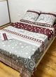 Комплект новорічної постільної білизни із Сатину NoviTeks 150х220 см 1.5-спальний (Мс03-2) - зображення 3