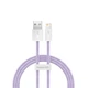 Кабель Baseus Dynamic Series Fast Charging Data Cable USB to iP 2.4A 2m Purple (CALD000505) - зображення 1