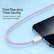 Кабель Baseus Dynamic Series Fast Charging Data Cable USB to iP 2.4A 2m Purple (CALD000505) - зображення 4