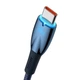 Кабель Baseus Glimmer Series Fast Charging Data Cable USB to Type-C 100W 2m Blue (CADH000503) - изображение 6