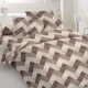 Комплект постельного белья Односпальный Бязь набивная голд Коричневый геометрия - изображение 1