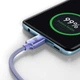 Кабель Baseus Crystal Shine Series Fast Charging Data Cable Type-C to Type-C 100W 1.2m Purple (CAJY000605) - изображение 4