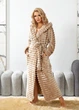 Женский махровый халат с капюшоном 831032 L-2XL (50-54) Бежевый - изображение 1