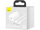 Мережевий зарядний пристрій BASEUS Super Si Quick Charger White w/Type-C - Lightning Cable (TZCCSUP-B02) - изображение 5