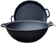 Казан чавунний Maysternya 8 л узбецький WOK з кришкою-сковородою гриль 34 см 11 кг (Т405СРGr) - зображення 1
