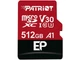 Карта пам'яті Patriot 512 GB microSDXC UHS-I U3 V30 A1 EP + SD adapter PEF512GEP31MCX - изображение 1