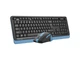 Комплект: клавіатура і миша A4Tech Fstyler FGS1035Q Navy Blue - изображение 2