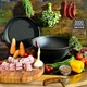 Казан чавунний Maysternya 15 л з чавунною кришкою-сковородою гриль 40 см 14.5 кг (V15СРGr) - зображення 2