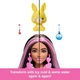 Лялька Barbie Cutie Reveal Doll in Tie- Dyed Bunny Costume - Барбі в плюшевому костюмі зайчика з краваткою (HRK38) - Ігровий набір Mattel - зображення 4