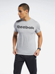 Koszulka męska bawełniana Reebok Gs Reebok Linear Rea 100038780 M Szara (4062051841212) - obraz 1