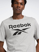 Футболка довга чоловіча Reebok Identity Big 100071173 XL Сіра (4066763457471) - зображення 4