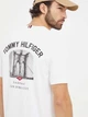 Футболка хлопковая мужская Tommy Hilfiger MW0MW33697 S Белая (8720645683957) - изображение 2