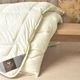 Одеяло IDEIA - Wool Premium шерстяное теплое молочное 140x210 полуторное (400 гр/м2) - изображение 4