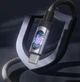 USB кабель 1м для Iphone Type-C - Lightning 27W с LED екраном чорний - зображення 5