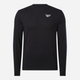 Лонгслів чоловічий Reebok Identity Small Logo Ls Tee 100070399 L Чорний (4066763731588) - зображення 5