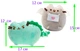Набор мягких игрушек 2Life Pusheen cat 12х15 см и 12х17 см v-12383 - изображение 2