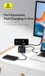 концентратор Baseus 7в1 Magnetic Wireless Charger для iPhone|Samsung|MacOS|Linux|Windows ( 4K 60Hz USB3.1 SD TF) - зображення 9
