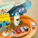 Трек Космічна станція WToys трирівневий трек, підсвічування, звукові ефекти, казка, пісня про космос, автоматичний підіймач, серпантин, літаюча тарілка, 4 машинки, 2 трапи, озвучування українською (17040) - зображення 3