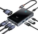 Хаб-концентратор Baseus 8в1 на 4 мониторы для Macbook/Windows (DP 8K 30Hz| VGA| HDMI 4K 60Гц| Type-C 100W PD|SD-TF|RJ45 - зображення 1