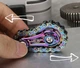 Антистресс Металлический Bike Chain Spinner Фиджет Игрушка, Крутилка Градиент (01156) - изображение 2
