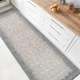 Прорезиненный Безворсовый Коврик на Кухню Kitchen 19727811 Серый 67х200 см - изображение 1