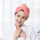 Полотенце тюрбан для сушки волос из микрофибры с пуговицей HairTowel, 64х24 см, розовый - изображение 5