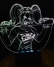 3d-светильник Харли Квинн, Harley Quinn, 3д-ночник, несколько подсветок (батарейка+220В)) - изображение 3