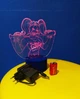 3d-светильник Харли Квинн, Harley Quinn, 3д-ночник, несколько подсветок (батарейка+220В)) - изображение 6