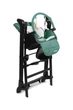 Крісло-гойдалка + стільчик для годування Caretero INDIGO Black Green - зображення 6