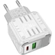 Сетевое зарядное устройство Hoco C135A Rock QC3.0 (20W) - White - изображение 2