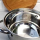 Каструля з кришкою з нержавіючої сталі 1.1 л Kamille - зображення 3