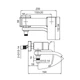 Змішувач для ванни з коротким зливом Koer KB-41007-01 (Колір хром) (KR3454) - изображение 2