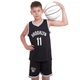 Форма баскетбольная детская NBA клуб Brooklyn Nets 11 3578 (полиэстер, размер 2XL, Черно-белый) - изображение 1