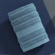 Прeмиальный набор пoлотенец SOFT Strip 3шт (1 баннoe+2 для лица/рук) YourFind 100% Коттон-МАХРА. Мягкие, легкие, супервпитывающие, Синий - изображение 3