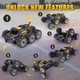 Машинка перевёртыш трюковая на радиоуправлении Berserk Stunt Car JC03PRO с подсветкой Желто-Синяя - изображение 7