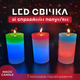 Набор восковых свечей 3шт Mood Magic с настоящим пламенем и LED подсветкой - изображение 5