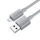 Кабель Hoco Micro USB Favor charging data cable X107 1м Серый - изображение 2
