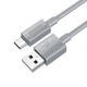 Кабель Hoco Type-C Favor charging data cable X107 |1m, 3A| серый - изображение 3