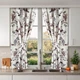 Короткі яскраві квіткові штори Акварельні Пагінці для кухні Adagio Windows Decor у розмірах 1,4 х1,7м -2шт, Занавіски - фіранки з підхватами - изображение 1