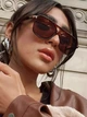 Солнцезащитные очки No Brand авиатор Casual коричневые - изображение 2