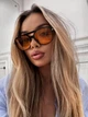 Солнцезащитные очки No Brand авиатор Casual оранжевый с черным - изображение 4