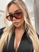 Солнцезащитные очки No Brand авиатор Casual розовые с черным - изображение 6