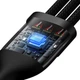 Кабель Baseus Flash Series Ⅱ Two-for-three Charging Cable U+C to M+L+C 100W 1.2m Black (CASS030101) - изображение 5
