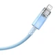 Кабель Baseus Explorer Series Fast Charging Cable with Smart Temperature Control Type-C to iP 20W 1m Blue (CATS010203) - изображение 2